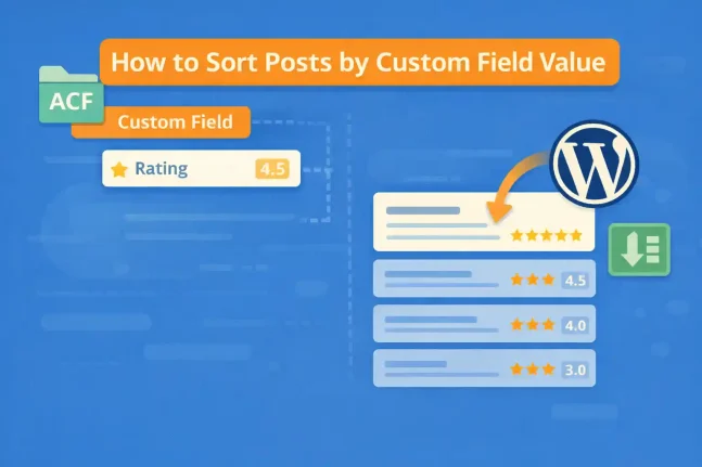 How to Sort Posts by Custom Field Value in WordPress