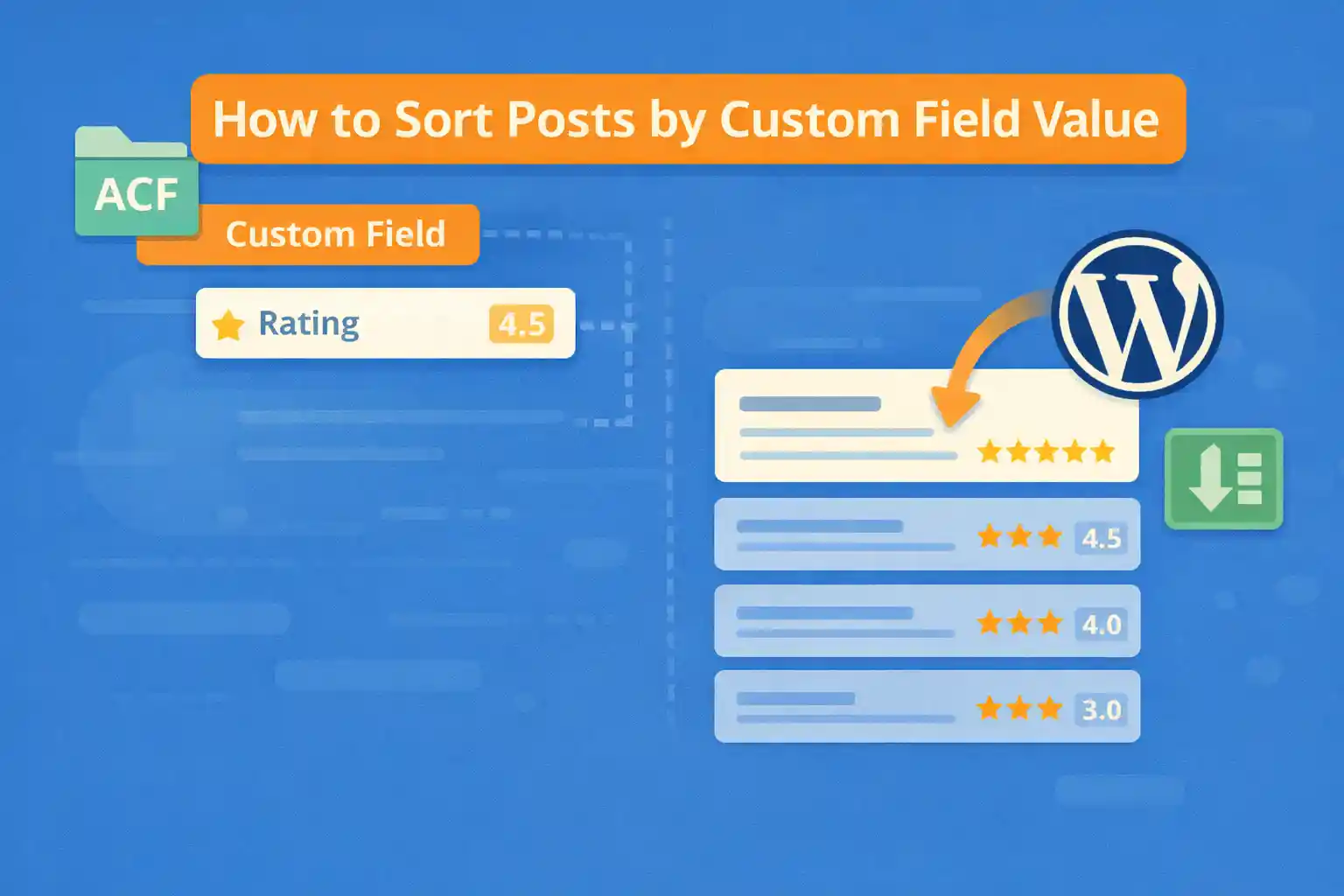 How to Sort Posts by Custom Field Value in WordPress