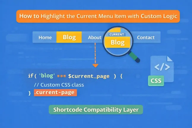 How to Highlight the Current Menu Item with Custom Logic