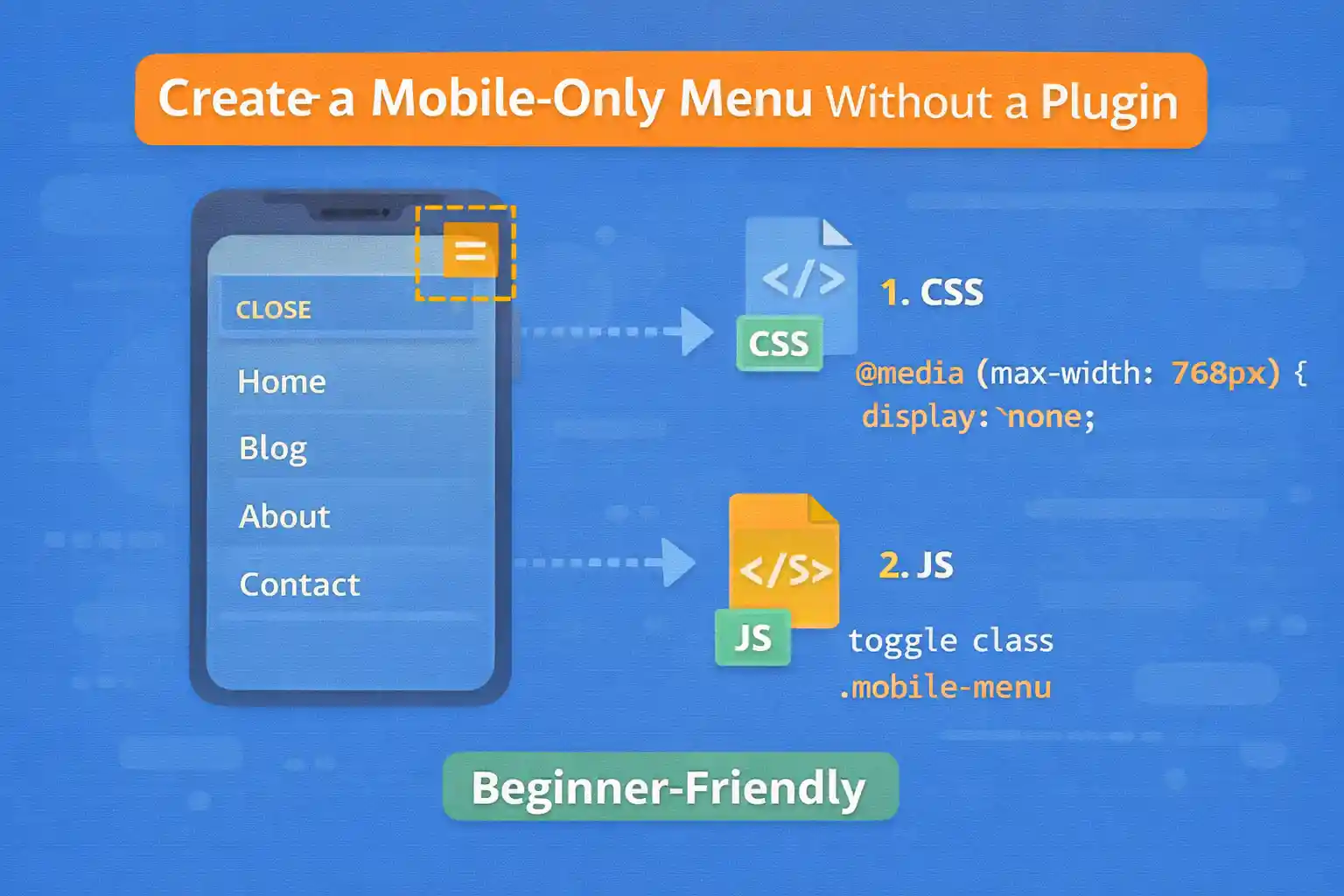 Create a Mobile-Only Menu Without a Plugin (WordPress)