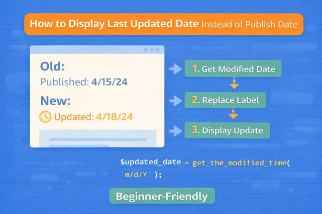 How to Display Last Updated Date Instead of Publish Date
