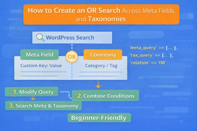 How to Create an OR Search Across Meta Fields and Taxonomies (WordPress)