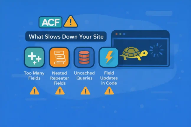 ACF Field Performance: What Slows Down Your Site