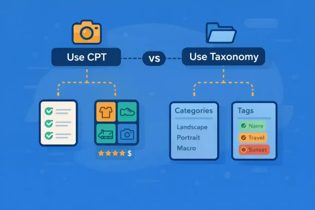 When to Use CPT vs Taxonomy (Real-World Examples)