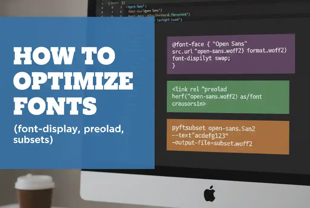 How to Optimize Fonts (font-display, preload, subsets)